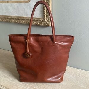Monsac vintage leather tote bag​​​​
